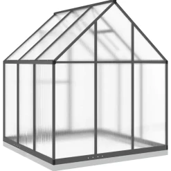 Kasvihuone pohjarungolla, alumiini, eri kokoja ja värejä (33965)*FinePRICE Outlet