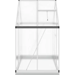 Kasvihuone pohjarungolla, alumiini, eri kokoja ja värejä (33965)*FinePRICE Outlet