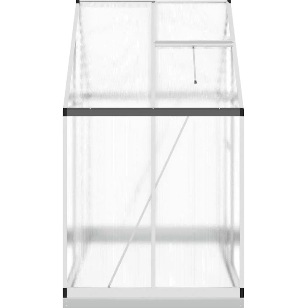 Kasvihuone pohjarungolla, alumiini, eri kokoja ja värejä (33965)*FinePRICE Outlet