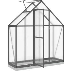 Kasvihuone pohjarungolla, alumiini, eri kokoja ja värejä (33965)*FinePRICE Outlet
