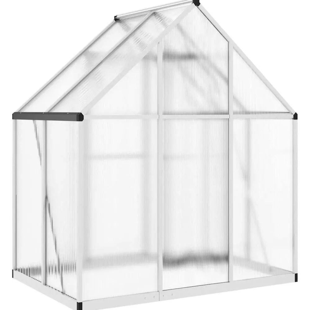 Kasvihuone pohjarungolla, alumiini, eri kokoja ja värejä (33965)*FinePRICE Outlet