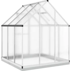 Kasvihuone pohjarungolla, alumiini, eri kokoja ja värejä (33965)*FinePRICE Outlet