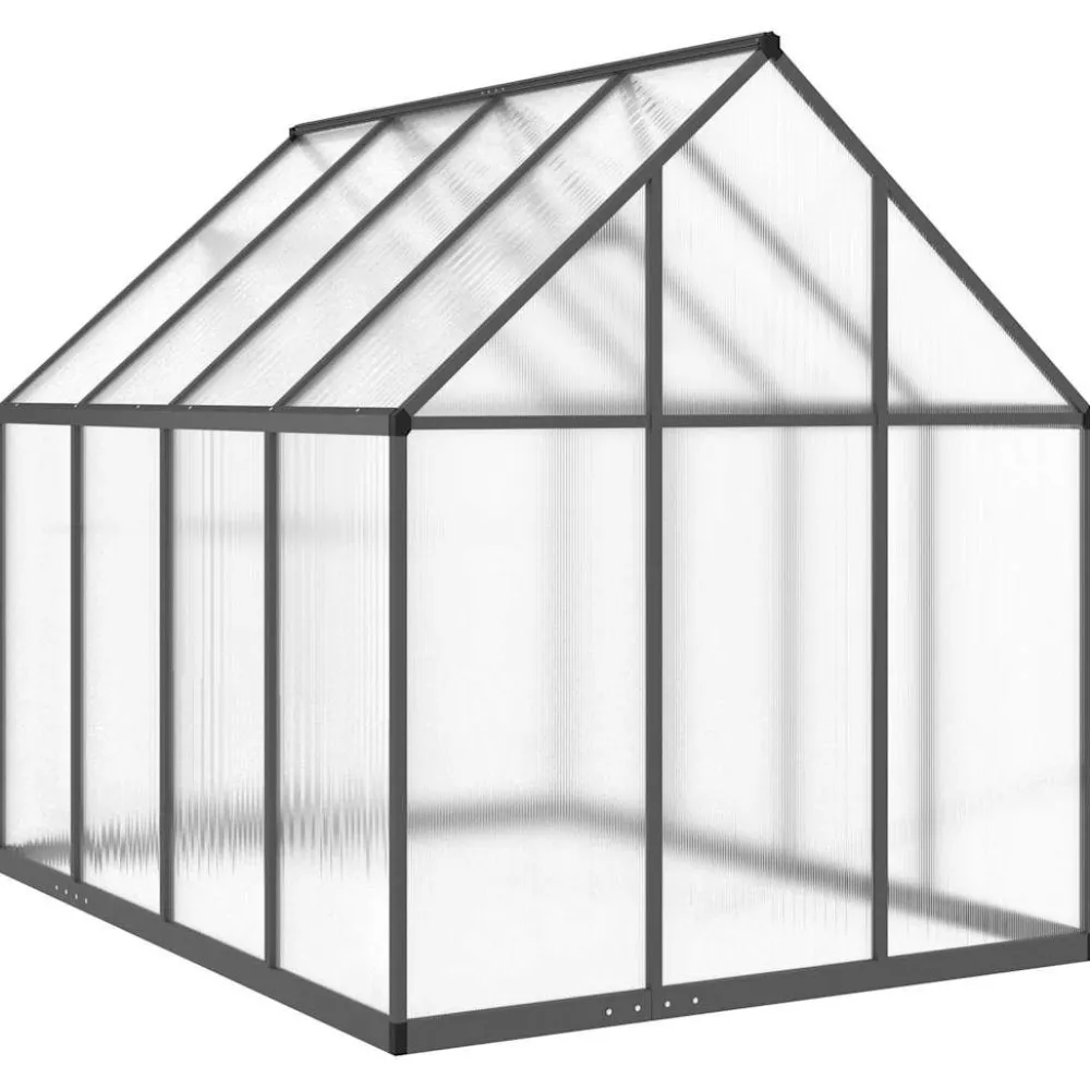 Kasvihuone pohjarungolla, alumiini, eri kokoja ja värejä (33965)*FinePRICE Outlet