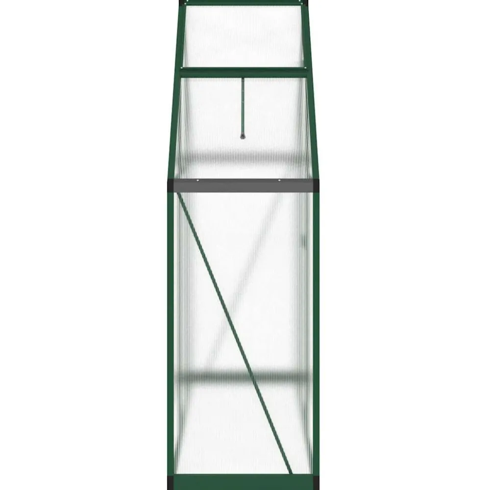 Kasvihuone pohjarungolla, alumiini, eri kokoja ja värejä (33965)*FinePRICE Outlet