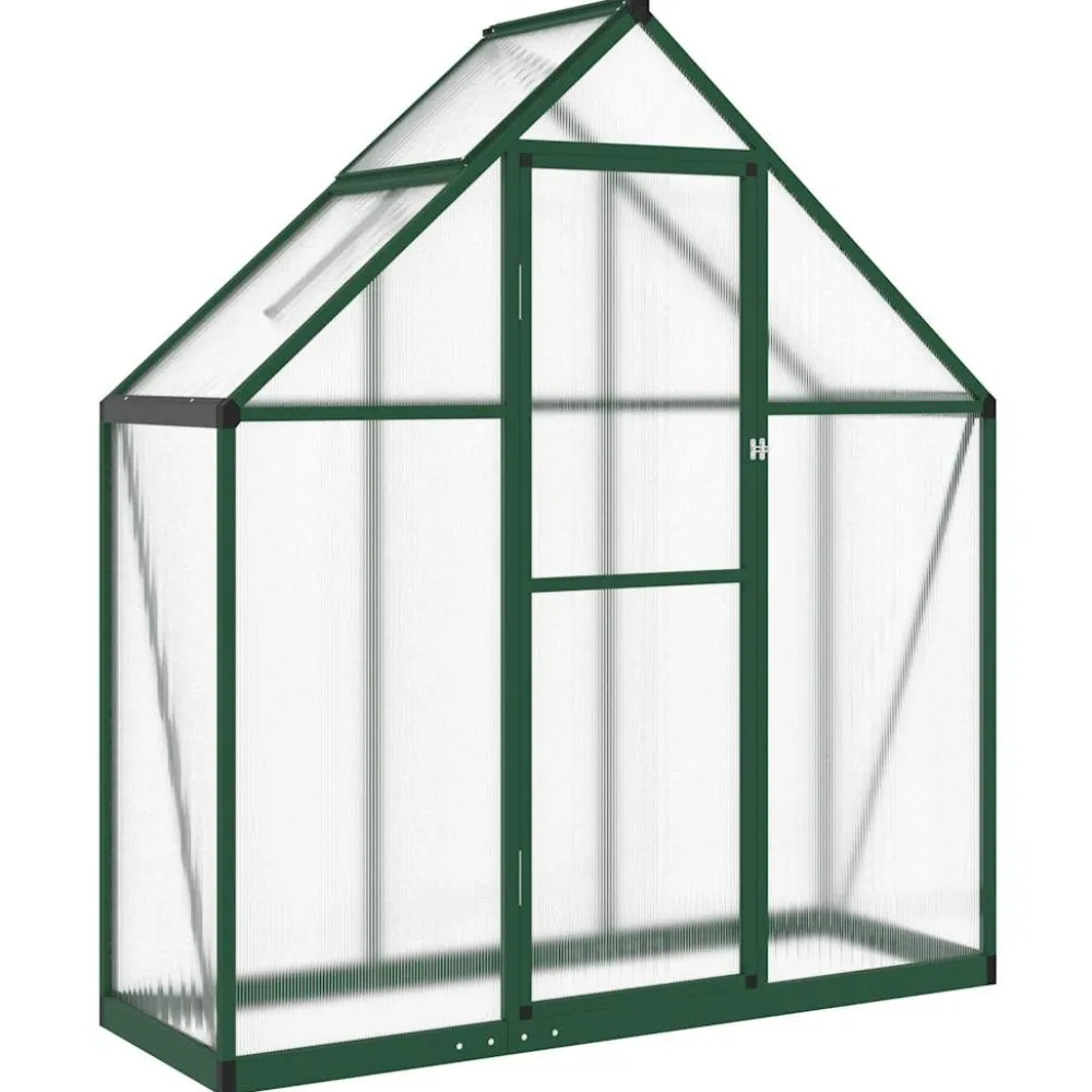 Kasvihuone pohjarungolla, alumiini, eri kokoja ja värejä (33965)*FinePRICE Outlet