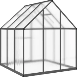 Kasvihuone pohjarungolla, alumiini, eri kokoja ja värejä (33965)*FinePRICE Outlet