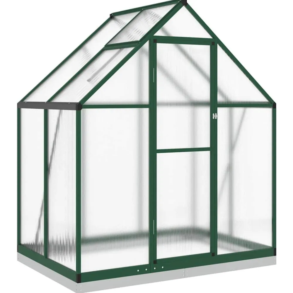 Kasvihuone pohjarungolla, alumiini, eri kokoja ja värejä (33965)*FinePRICE Outlet