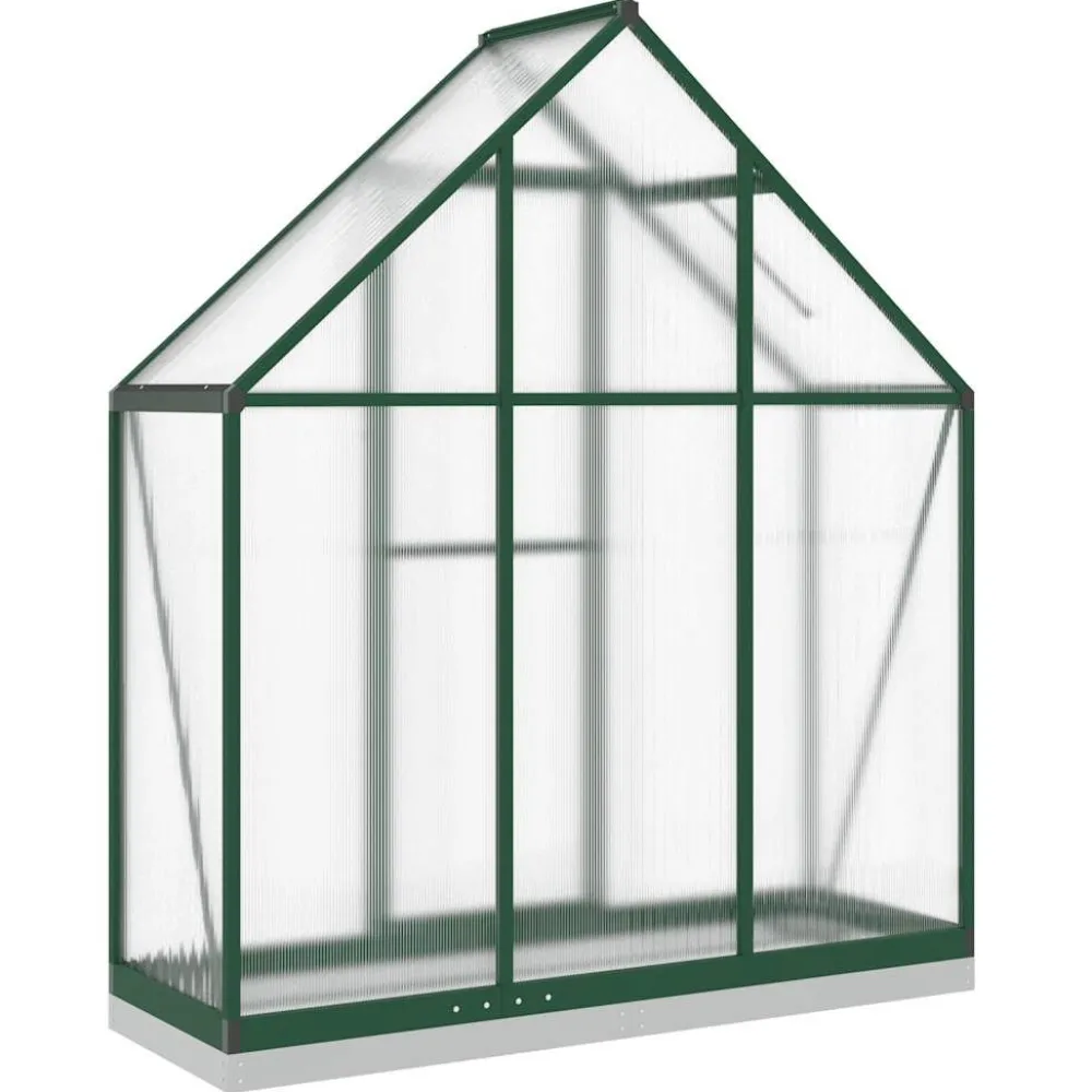 Kasvihuone pohjarungolla, alumiini, eri kokoja ja värejä (33965)*FinePRICE Outlet