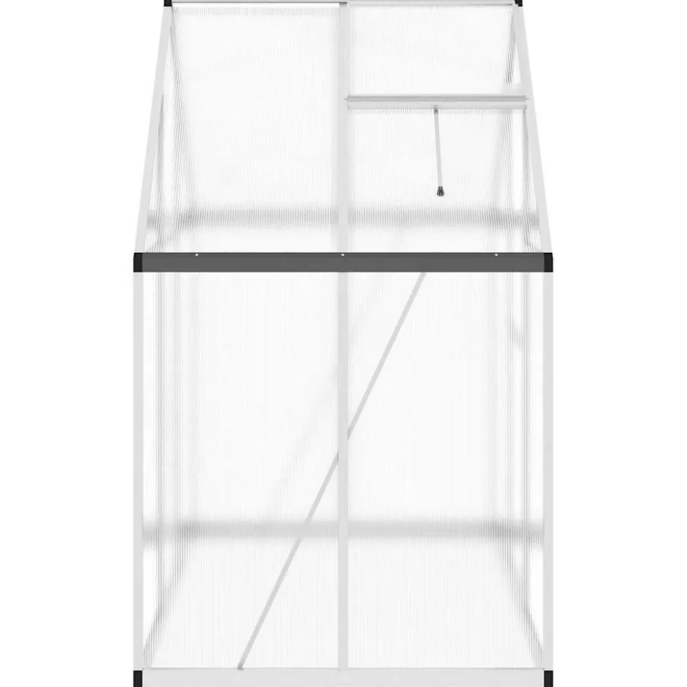 Kasvihuone pohjarungolla, alumiini, eri kokoja ja värejä (33965)*FinePRICE Outlet