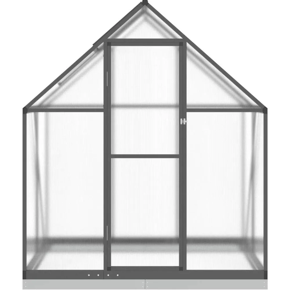 Kasvihuone pohjarungolla, alumiini, eri kokoja ja värejä (33965)*FinePRICE Outlet