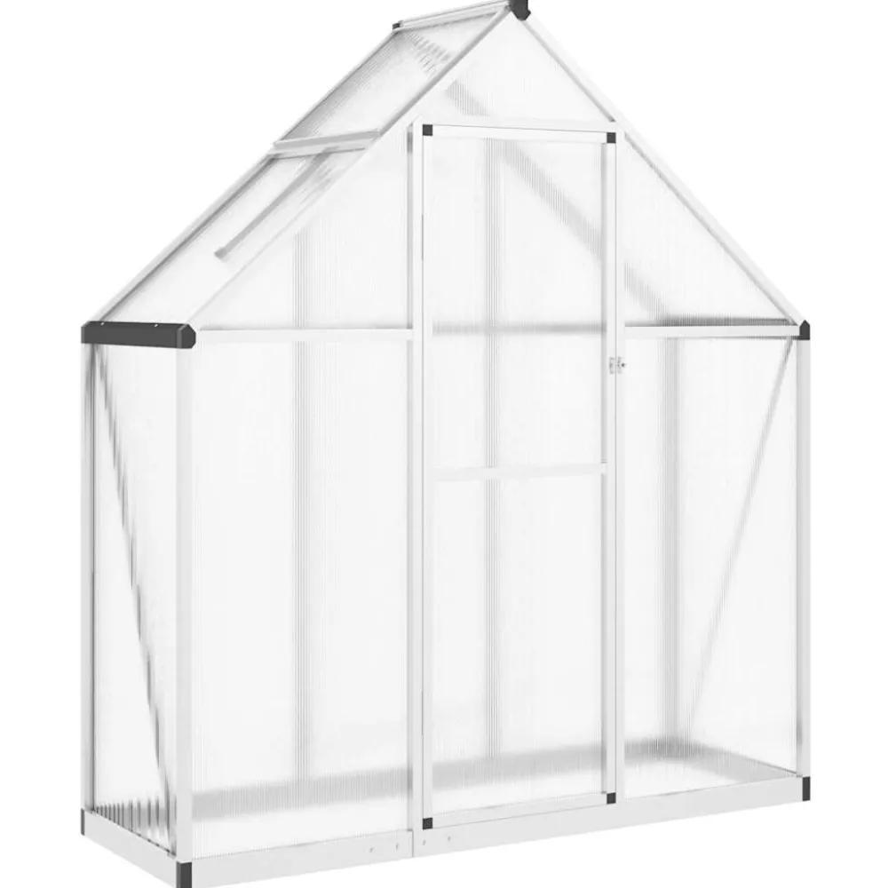 Kasvihuone pohjarungolla, alumiini, eri kokoja ja värejä (33965)*FinePRICE Outlet