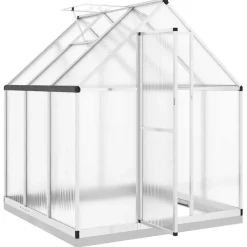 Kasvihuone pohjarungolla, alumiini, eri kokoja ja värejä (33965)*FinePRICE Outlet