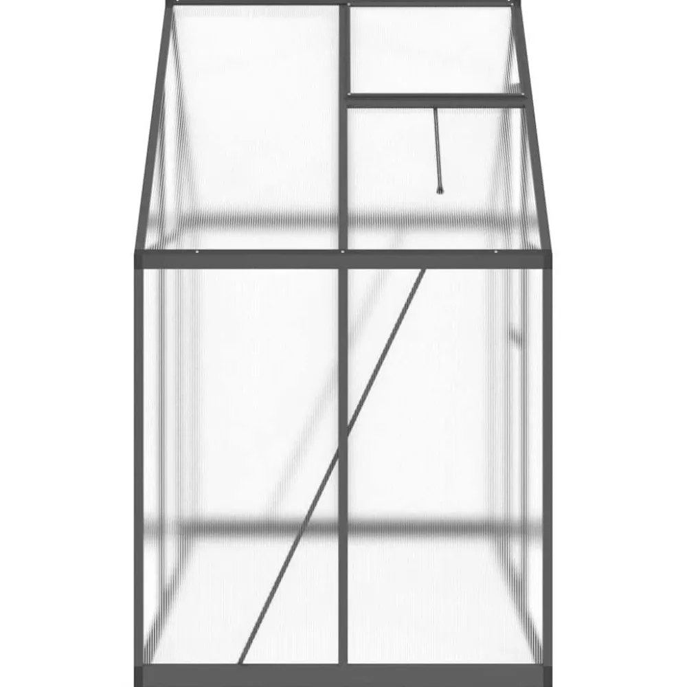 Kasvihuone pohjarungolla, alumiini, eri kokoja ja värejä (33965)*FinePRICE Outlet