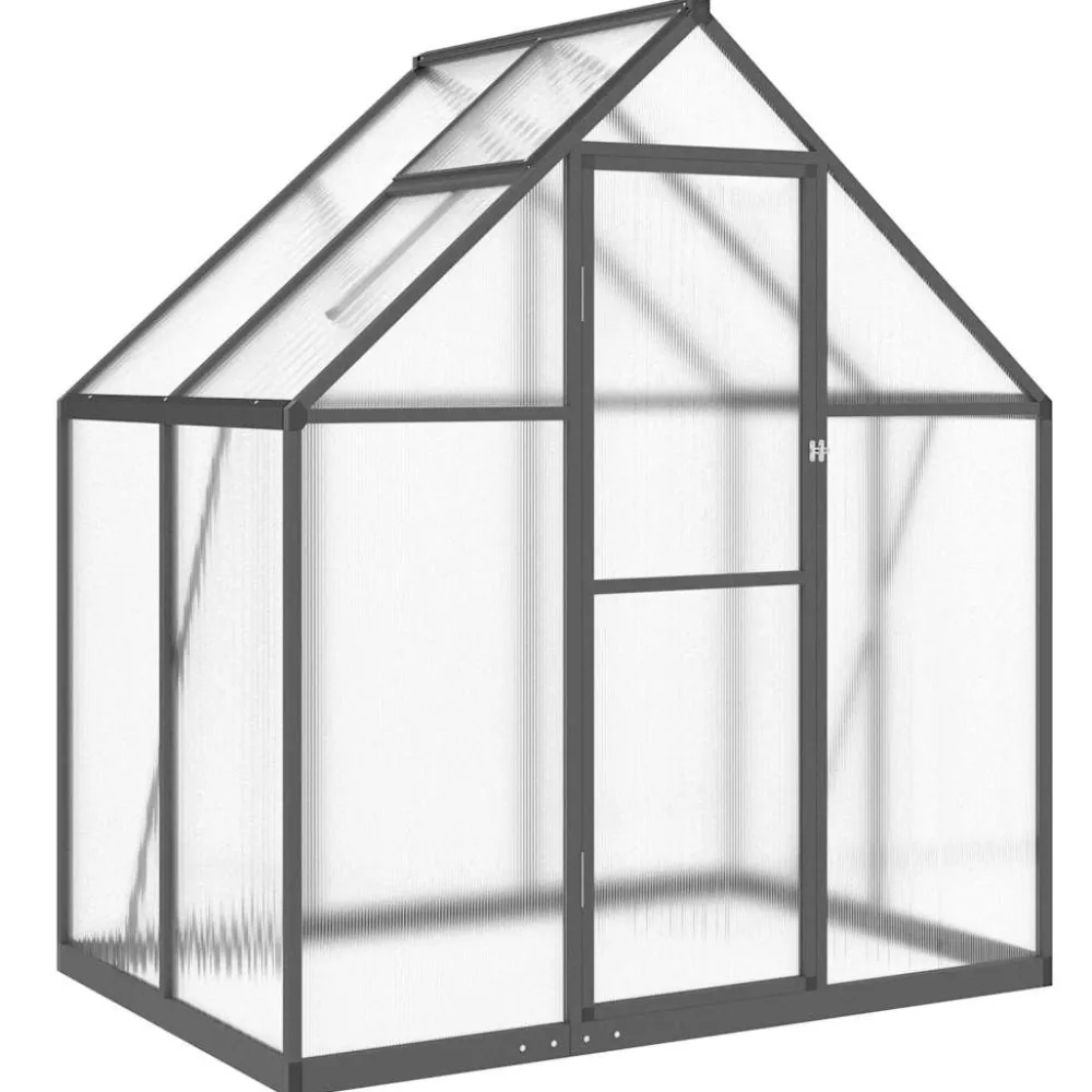 Kasvihuone pohjarungolla, alumiini, eri kokoja ja värejä (33965)*FinePRICE Outlet