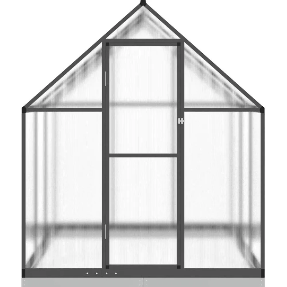 Kasvihuone pohjarungolla, alumiini, eri kokoja ja värejä (33965)*FinePRICE Outlet