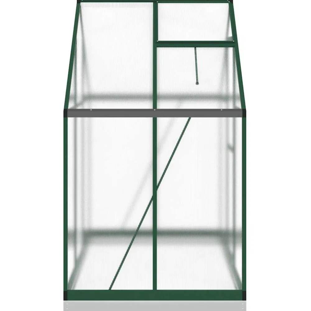Kasvihuone pohjarungolla, alumiini, eri kokoja ja värejä (33965)*FinePRICE Outlet