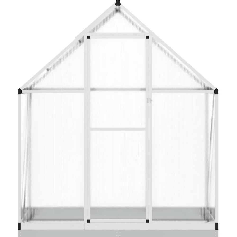 Kasvihuone pohjarungolla, alumiini, eri kokoja ja värejä (33965)*FinePRICE Outlet