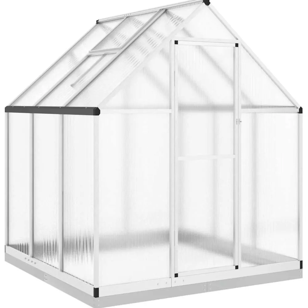 Kasvihuone pohjarungolla, alumiini, eri kokoja ja värejä (33965)*FinePRICE Outlet