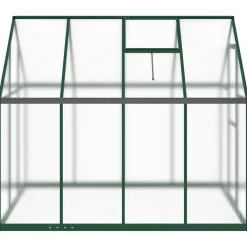 Kasvihuone pohjarungolla, alumiini, eri kokoja ja värejä (33965)*FinePRICE Outlet