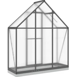 Kasvihuone pohjarungolla, alumiini, eri kokoja ja värejä (33965)*FinePRICE Outlet