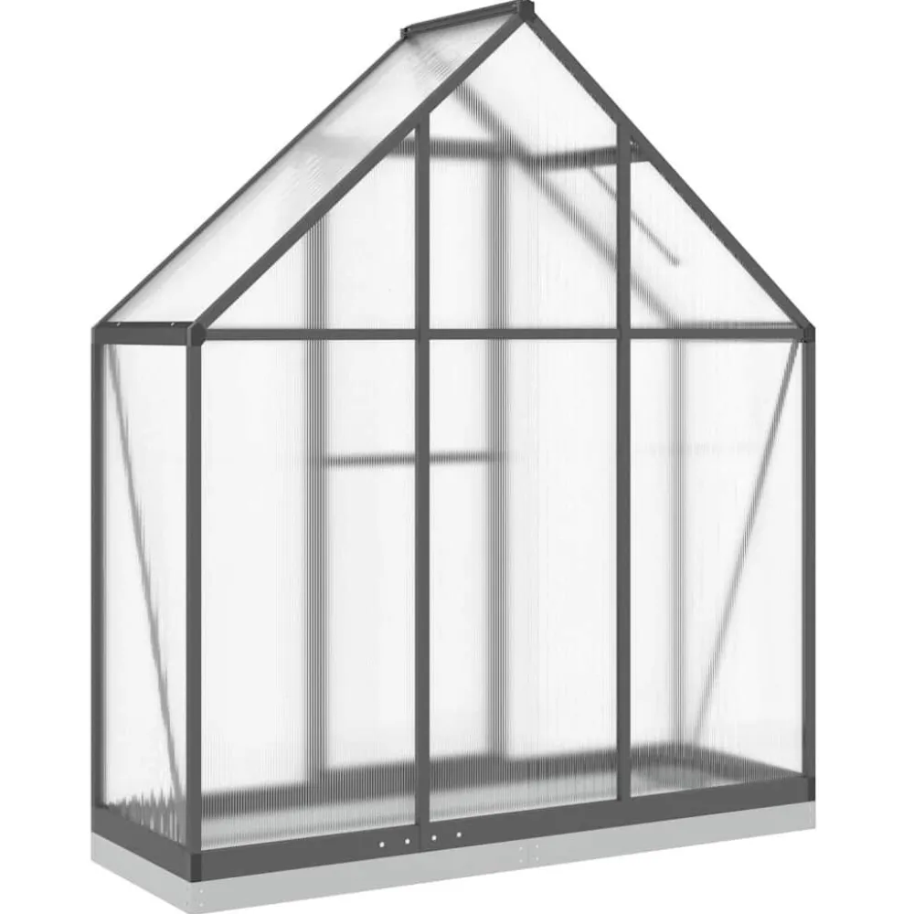 Kasvihuone pohjarungolla, alumiini, eri kokoja ja värejä (33965)*FinePRICE Outlet