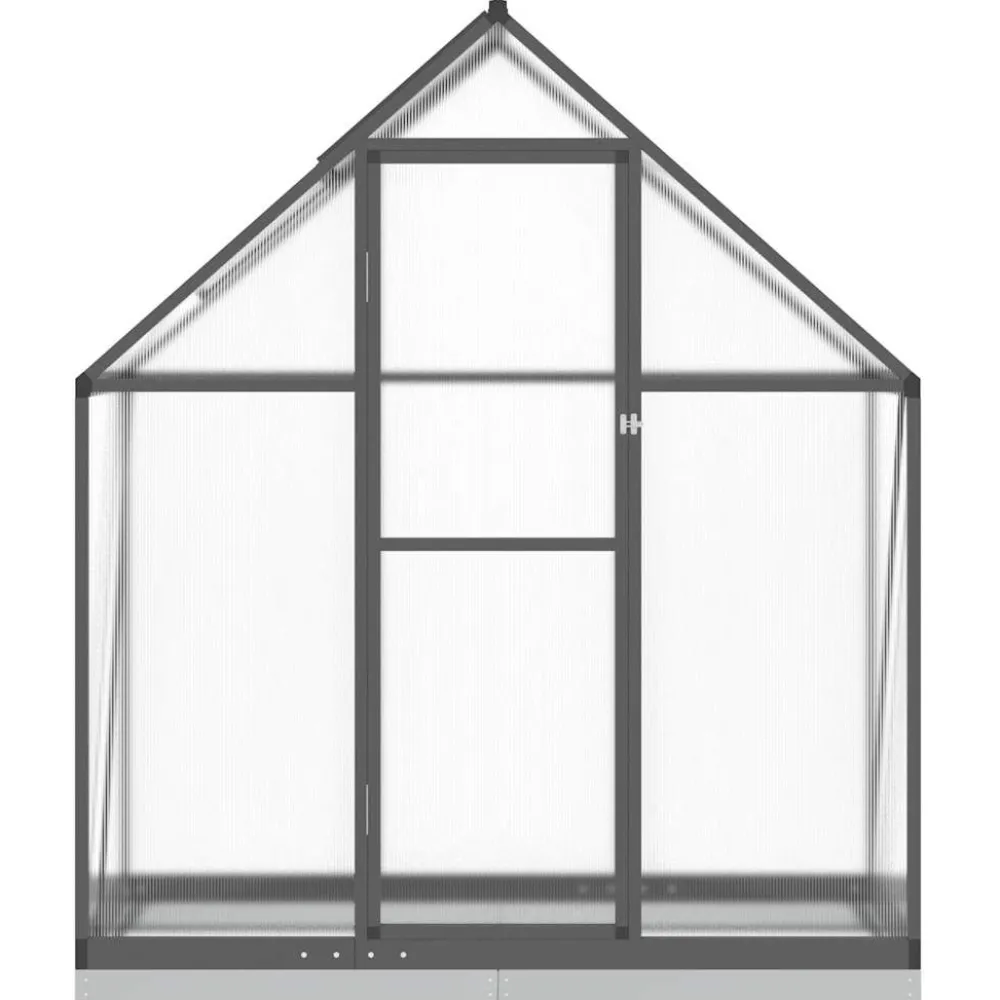 Kasvihuone pohjarungolla, alumiini, eri kokoja ja värejä (33965)*FinePRICE Outlet