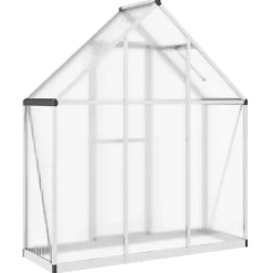 Kasvihuone pohjarungolla, alumiini, eri kokoja ja värejä (33965)*FinePRICE Outlet