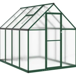 Kasvihuone pohjarungolla, alumiini, eri kokoja ja värejä (33965)*FinePRICE Outlet