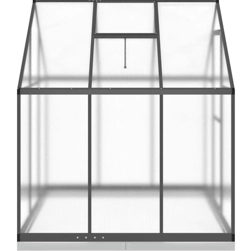 Kasvihuone pohjarungolla, alumiini, eri kokoja ja värejä (33965)*FinePRICE Outlet