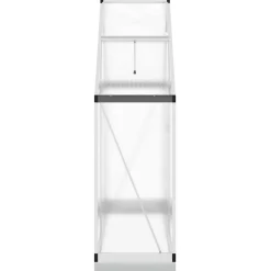 Kasvihuone pohjarungolla, alumiini, eri kokoja ja värejä (33965)*FinePRICE Outlet