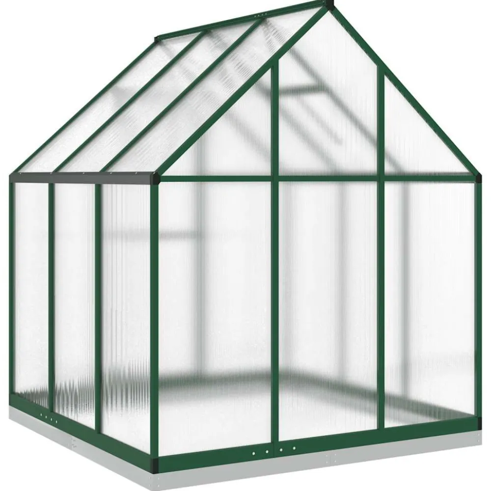 Kasvihuone pohjarungolla, alumiini, eri kokoja ja värejä (33965)*FinePRICE Outlet
