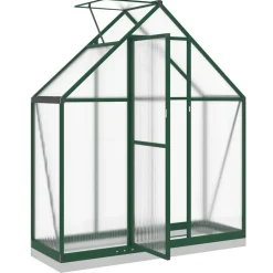 Kasvihuone pohjarungolla, alumiini, eri kokoja ja värejä (33965)*FinePRICE Outlet