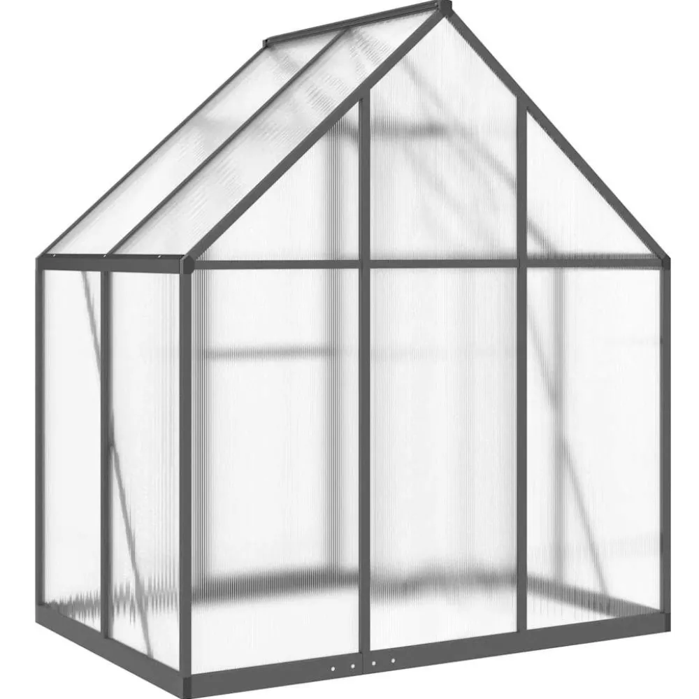 Kasvihuone pohjarungolla, alumiini, eri kokoja ja värejä (33965)*FinePRICE Outlet
