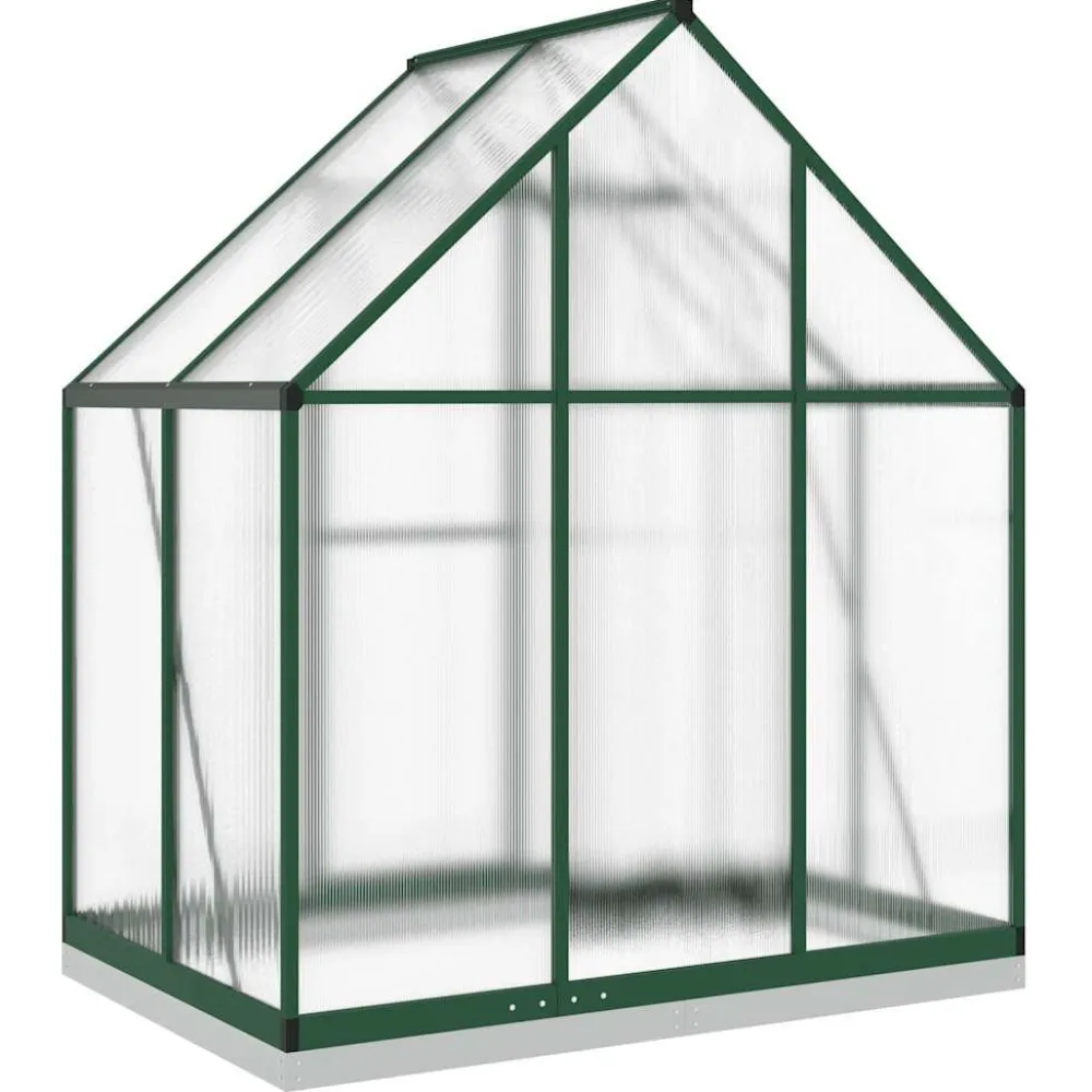 Kasvihuone pohjarungolla, alumiini, eri kokoja ja värejä (33965)*FinePRICE Outlet
