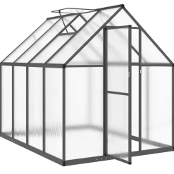 Kasvihuone pohjarungolla, alumiini, eri kokoja ja värejä (33965)*FinePRICE Outlet