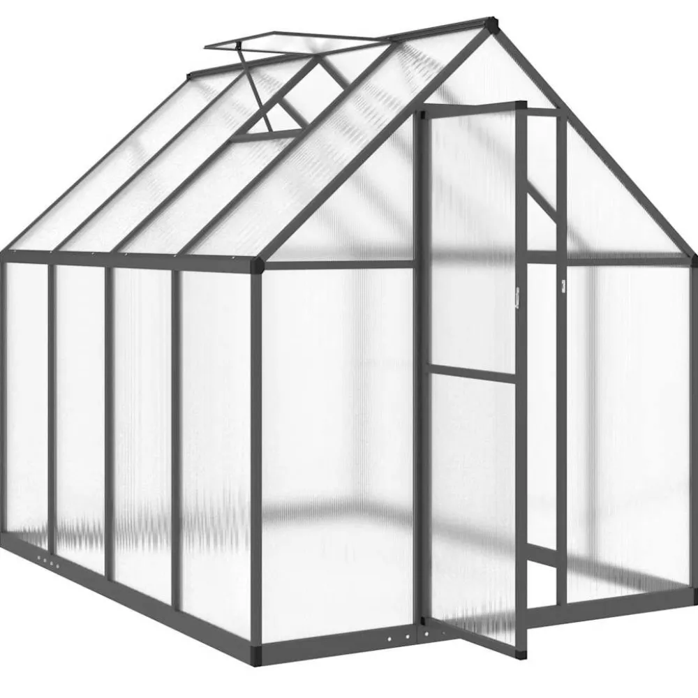 Kasvihuone pohjarungolla, alumiini, eri kokoja ja värejä (33965)*FinePRICE Outlet