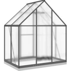 Kasvihuone pohjarungolla, alumiini, eri kokoja ja värejä (33965)*FinePRICE Outlet