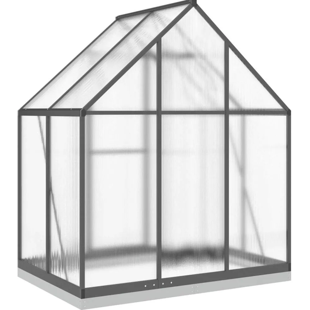Kasvihuone pohjarungolla, alumiini, eri kokoja ja värejä (33965)*FinePRICE Outlet