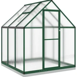 Kasvihuone pohjarungolla, alumiini, eri kokoja ja värejä (33965)*FinePRICE Outlet