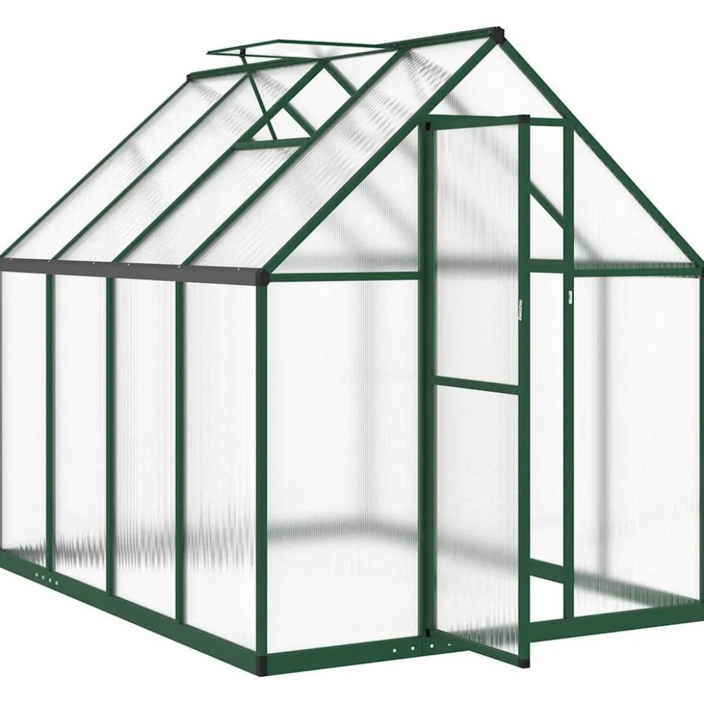 Kasvihuone pohjarungolla, alumiini, eri kokoja ja värejä (33965)*FinePRICE Outlet
