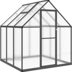 Kasvihuone pohjarungolla, alumiini, eri kokoja ja värejä (33965)*FinePRICE Outlet