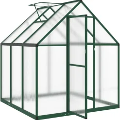 Kasvihuone pohjarungolla, alumiini, eri kokoja ja värejä (33965)*FinePRICE Outlet