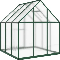 Kasvihuone pohjarungolla, alumiini, eri kokoja ja värejä (33965)*FinePRICE Outlet