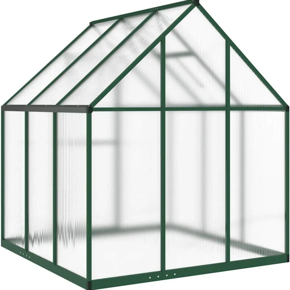 Kasvihuone pohjarungolla, alumiini, eri kokoja ja värejä (33965)*FinePRICE Outlet