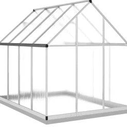 Discount Kasvihuone pohjarungolla alumiini, eri kokoja ja värejä (36637) Kasvihuoneet Kennolevyllä