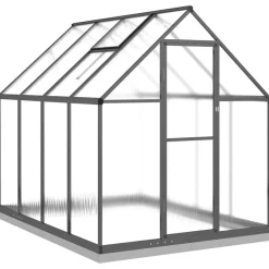 Discount Kasvihuone pohjarungolla alumiini, eri kokoja ja värejä (36637) Kasvihuoneet Kennolevyllä