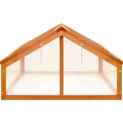 Kasvihuone ruskea 114x80x50 cm kuusi (16415)*FinePRICE Best