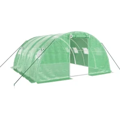 Kasvihuone teräsrungolla, eri kokoja ja värejä (29940)*FinePRICE Clearance