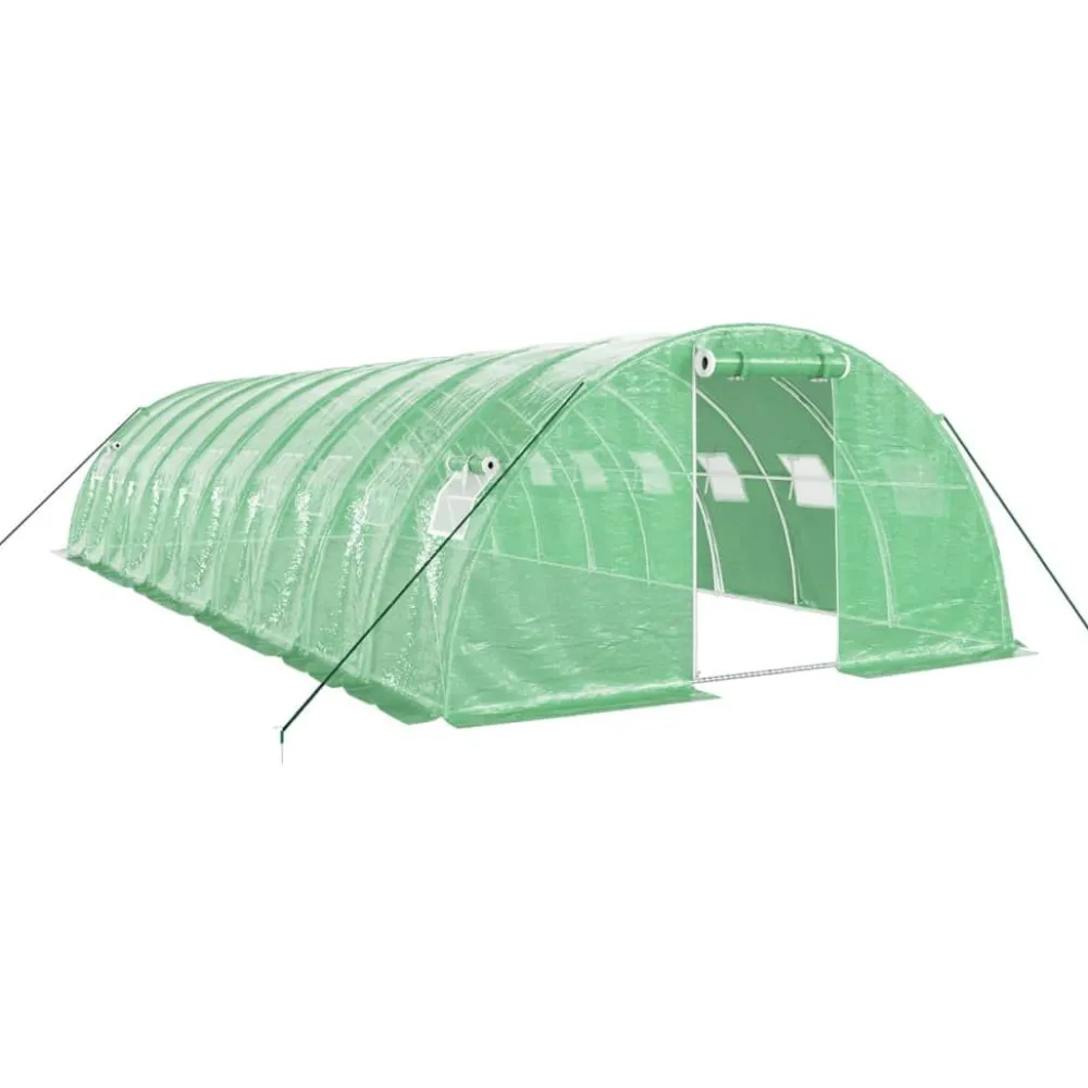 Kasvihuone teräsrungolla, eri kokoja ja värejä (29940)*FinePRICE Clearance