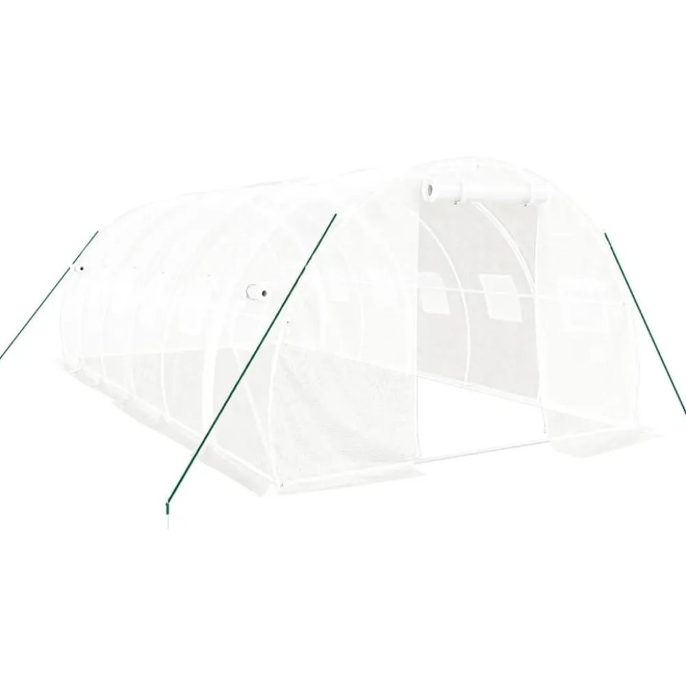 Kasvihuone teräsrungolla, 3x2x2 m - 24x3x2 m, eri kokoja ja värejä (29939)*FinePRICE Sale